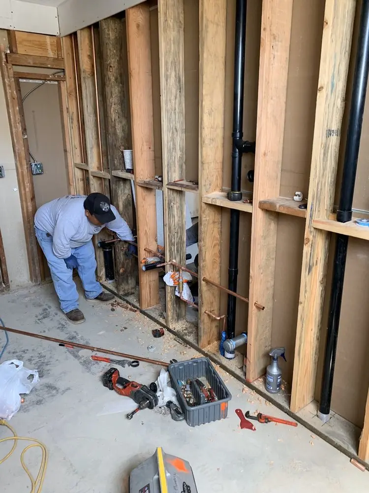Commercial rough-in plumbing for Trenchless Sewer Repair in Redmond